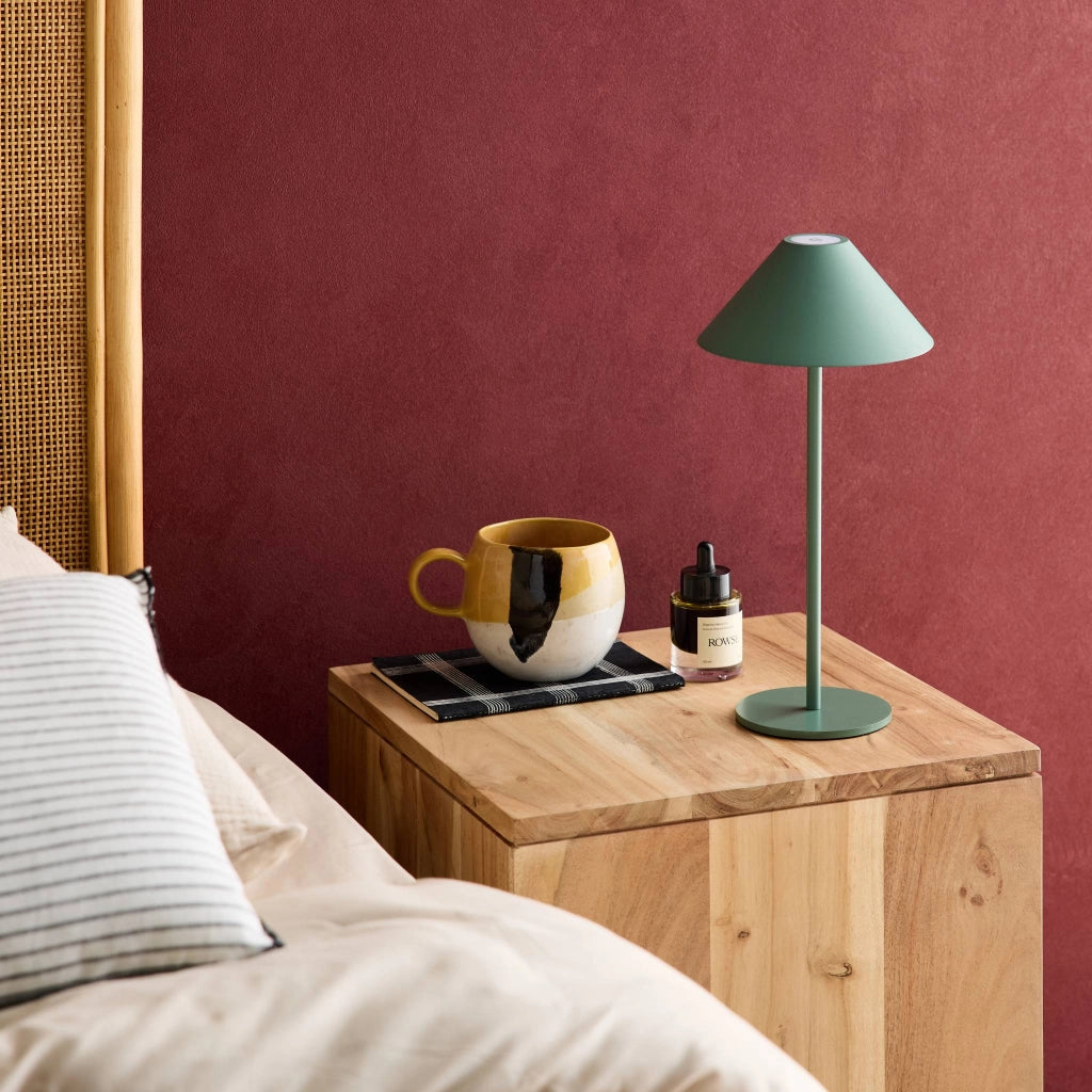 Lampada da tavolo led senza fili, 135cm, verde celadon