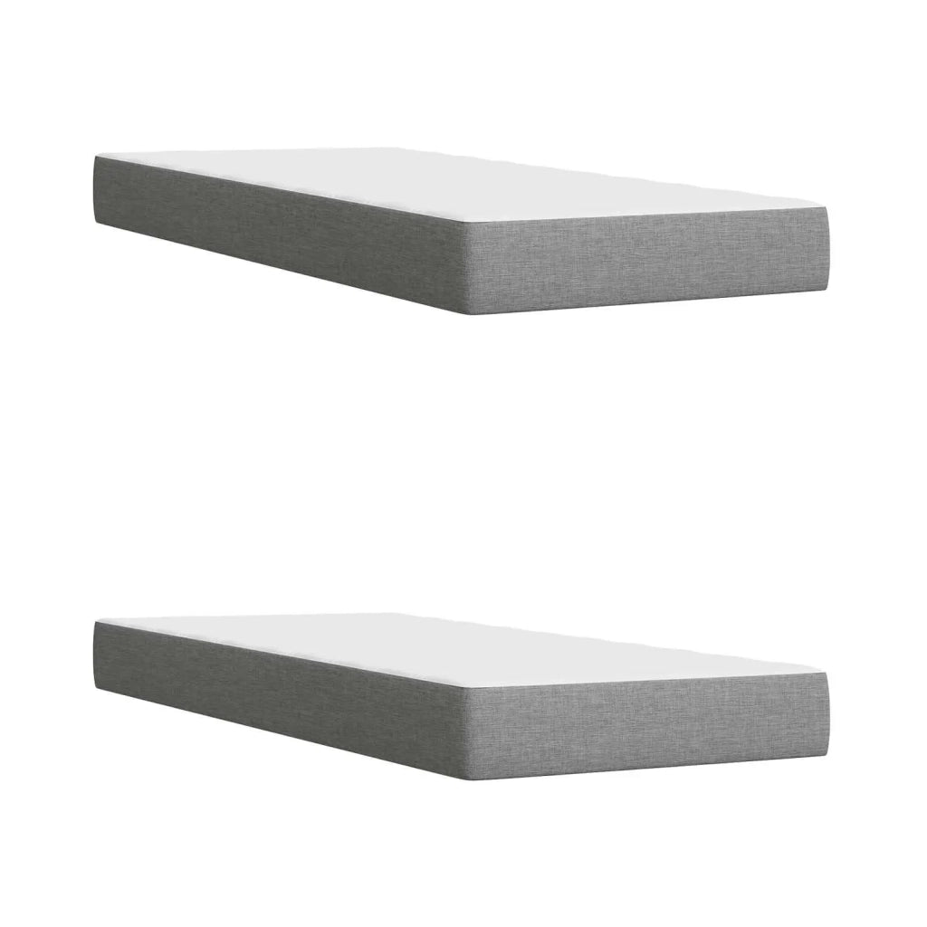 Letto con contenitore LED e materasso Grigio Chiaro 3460248