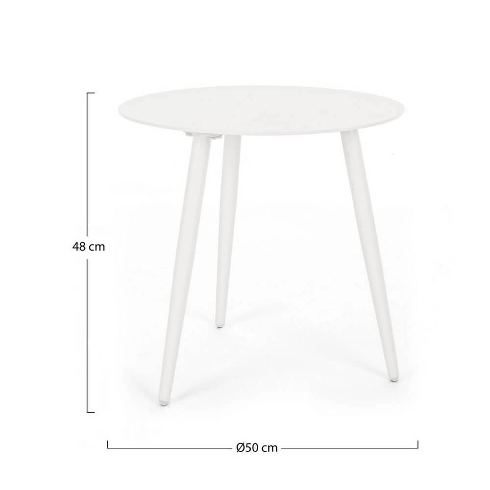 Tavolino da Esterno Rotondo in Alluminio Antracite Ø50 - ADVENTURE