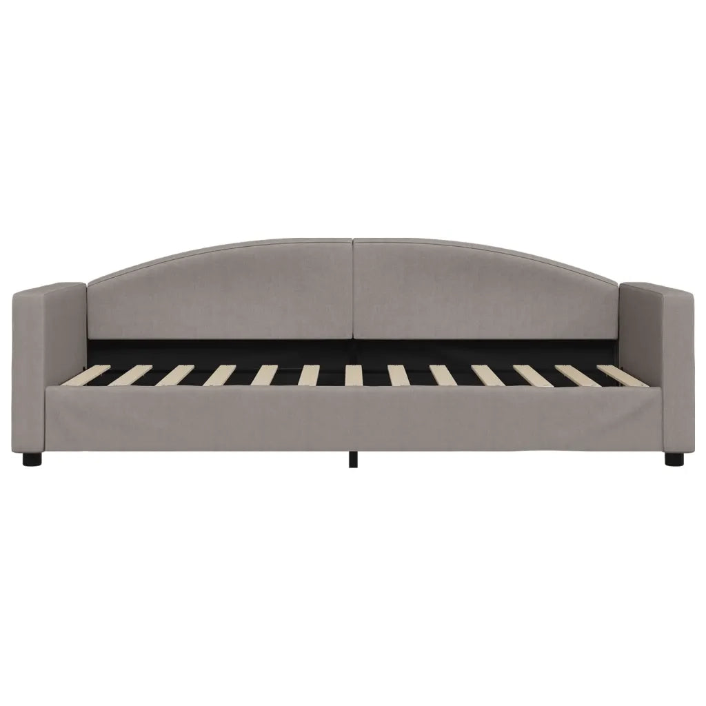 Divano Letto Estraibile con Cassetti-Sofa Letto-Daybed Tortora 80x200 cm Tessuto 588725