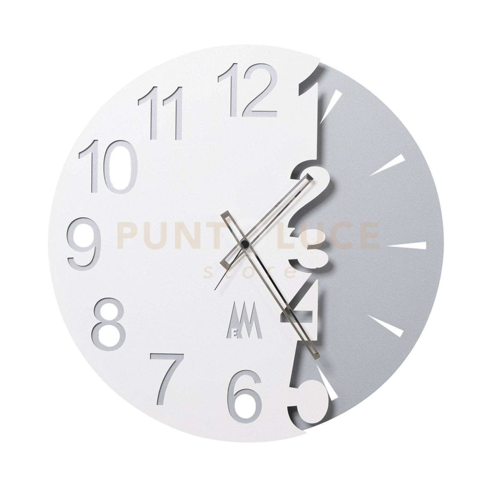 Orologio da parete moderno Full Moon Bianco