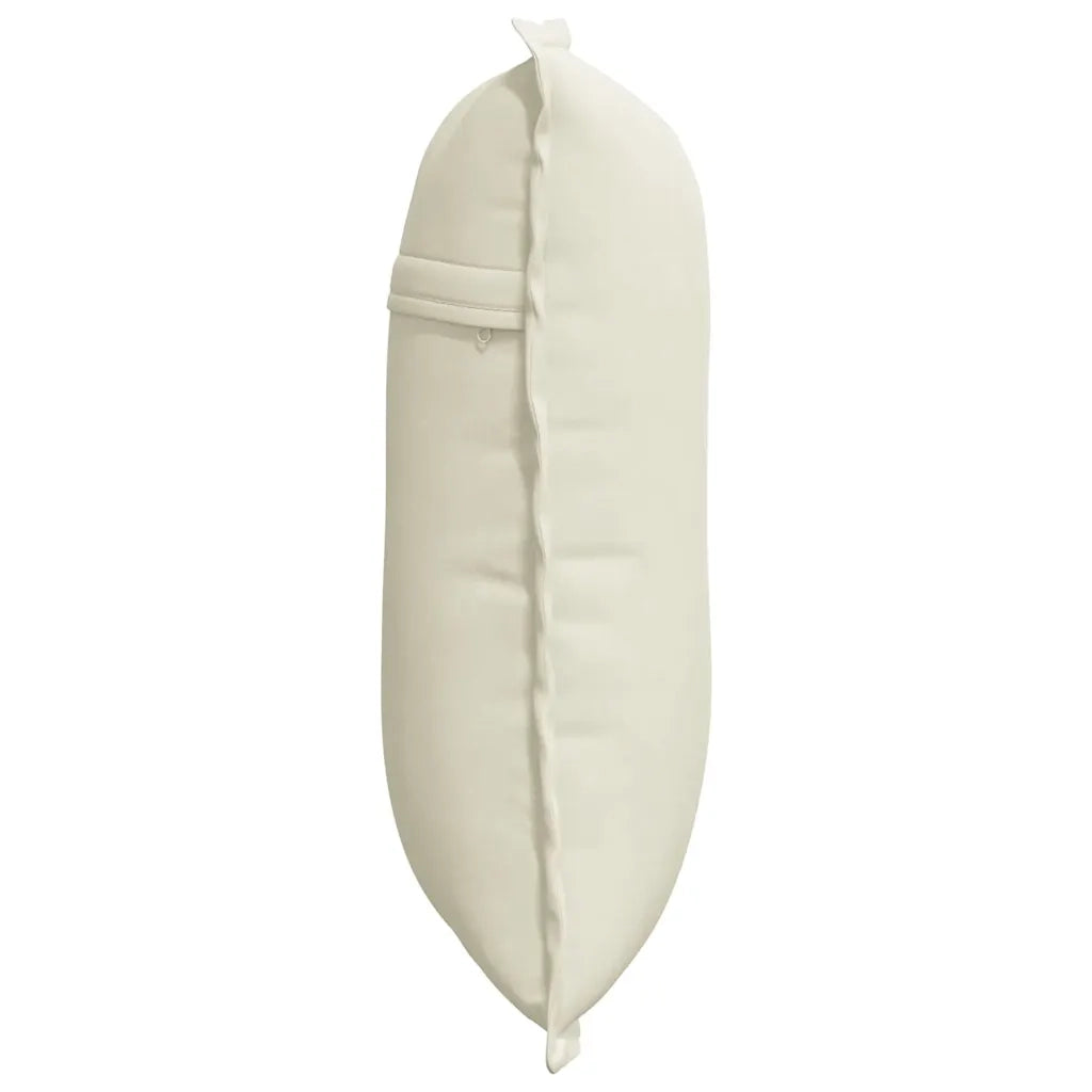 Cuscino per Schiena Crema 50 x 45 cm Tessuto in Cords 42014641