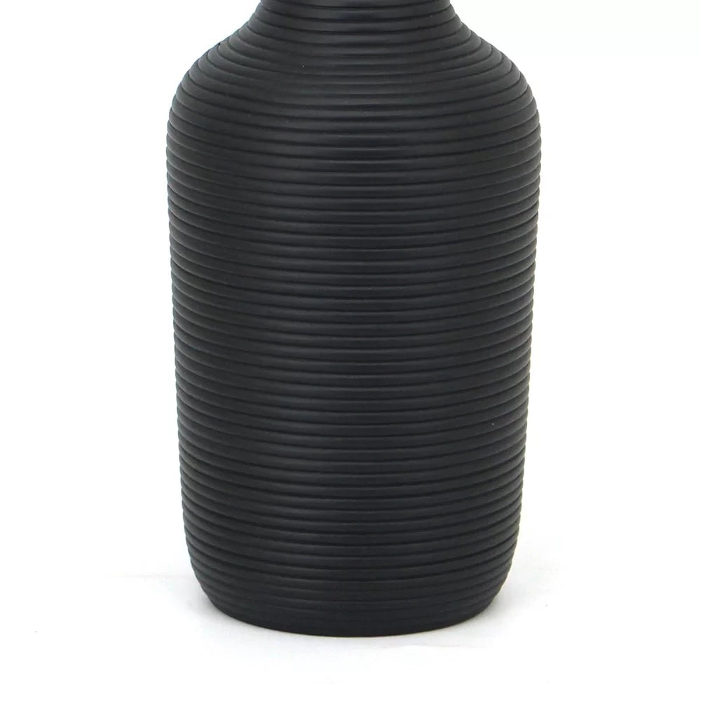 Dispenser nero e oro in poliresina - Serie Elegant