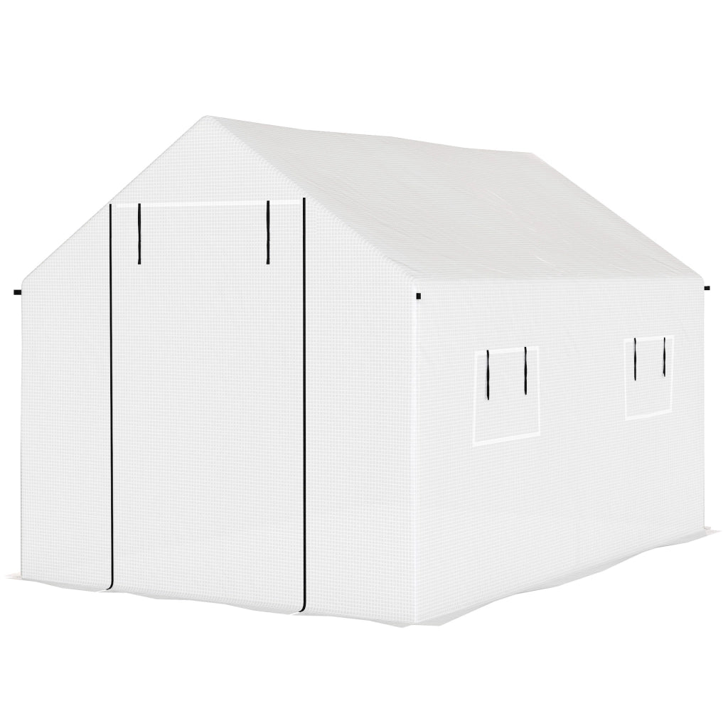 Serra da Giardino ¨C Minimal ¨C Acciaio e PE, Bianco, 2x3x2 m