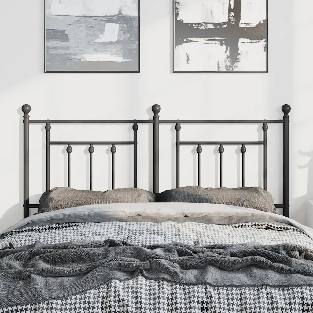 Testiera | Testata di Ricambio in Metallo Nero 150 cm