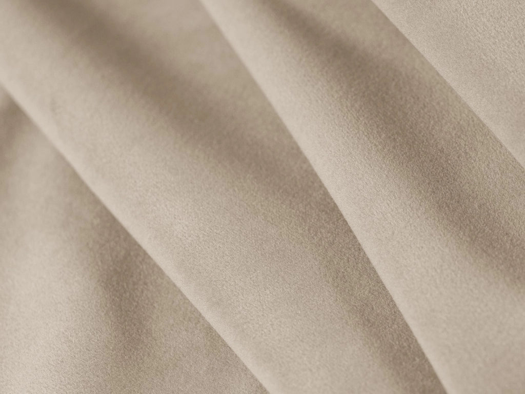 Cosmopolitan Design - Divano angolare modulare reversibile "Rome" 5 posti in velluto beige 