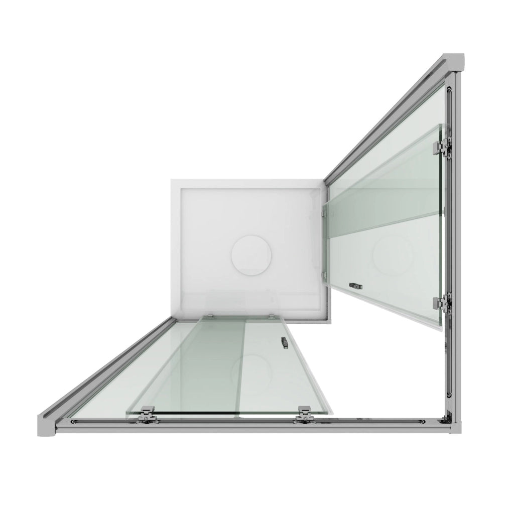 Box doccia 72x80CM H185 trasparente mod. Junior