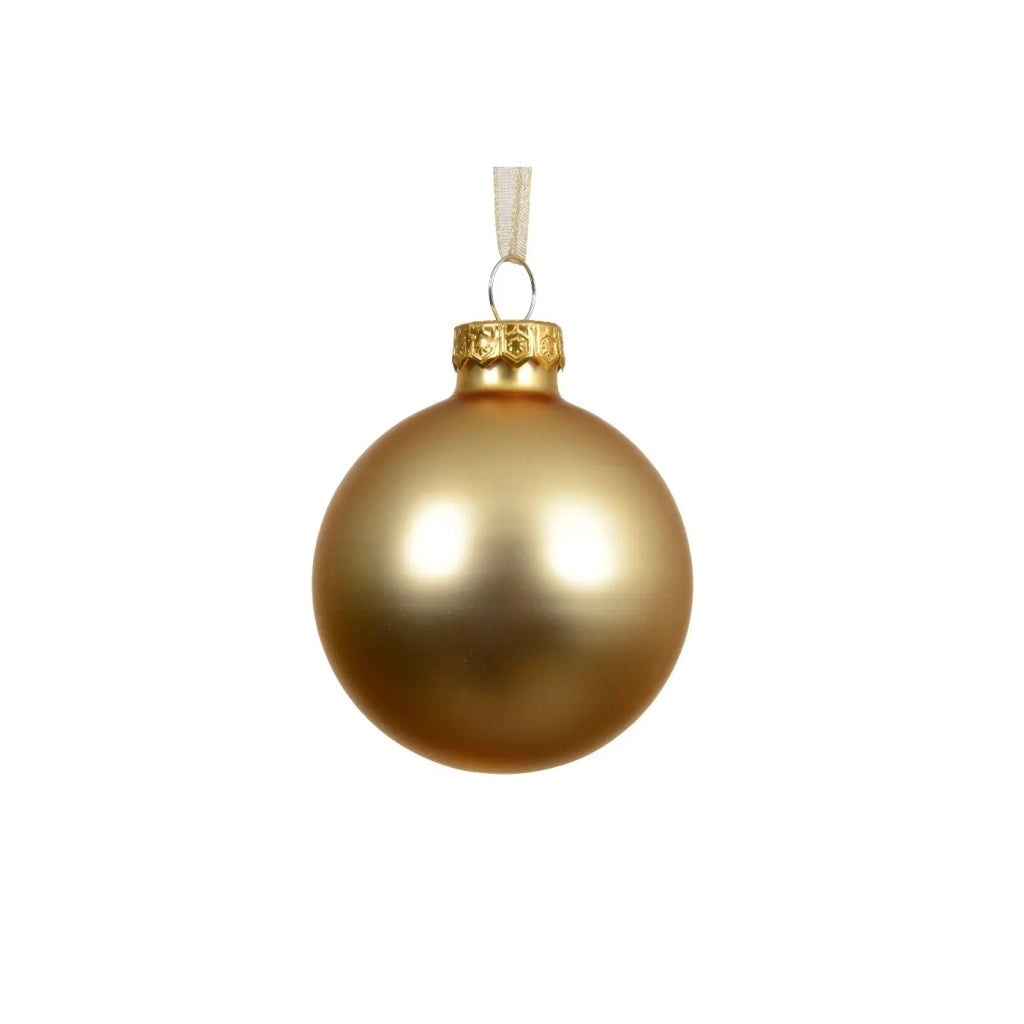 Pallina Vt opaco oro chiaro d15cm