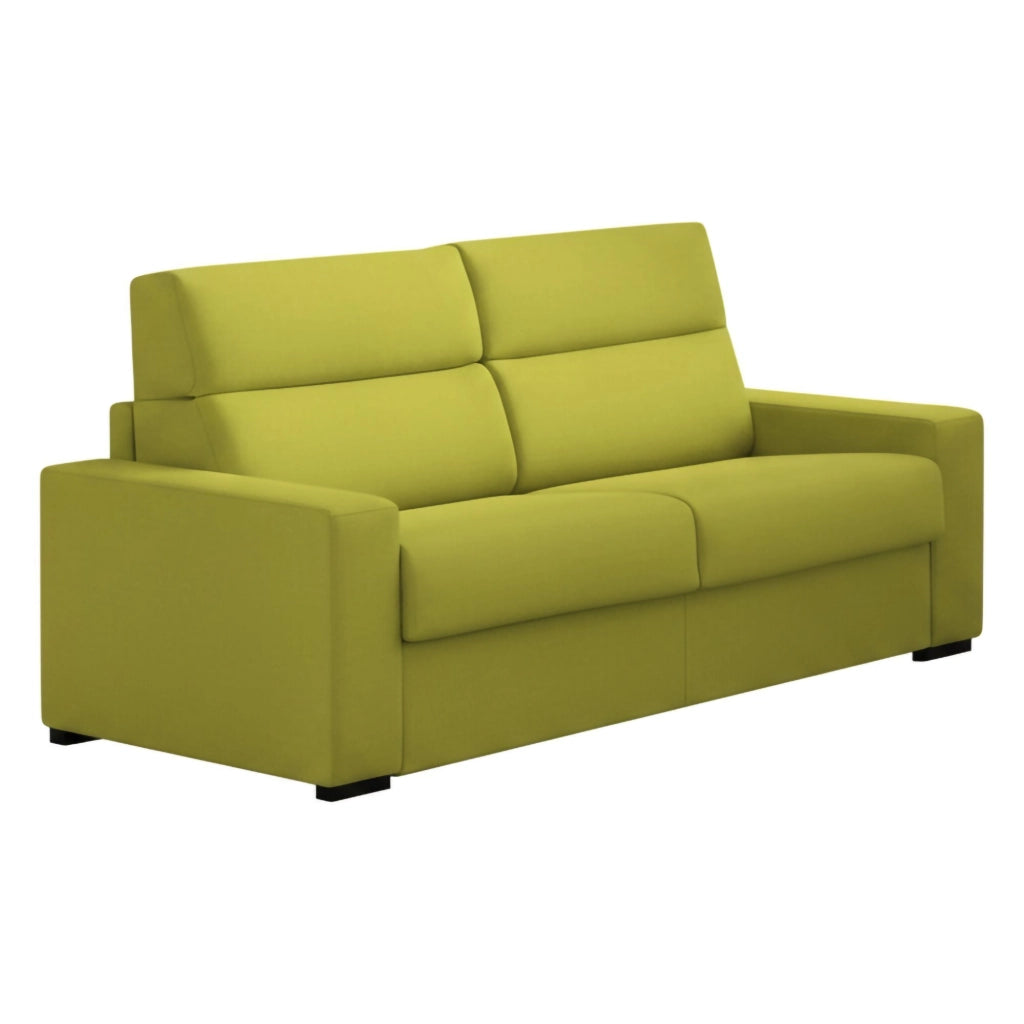 Marcon, Divano Letto 3 Posti Sfoderabile Made in Italy, 220x95 cm Verde