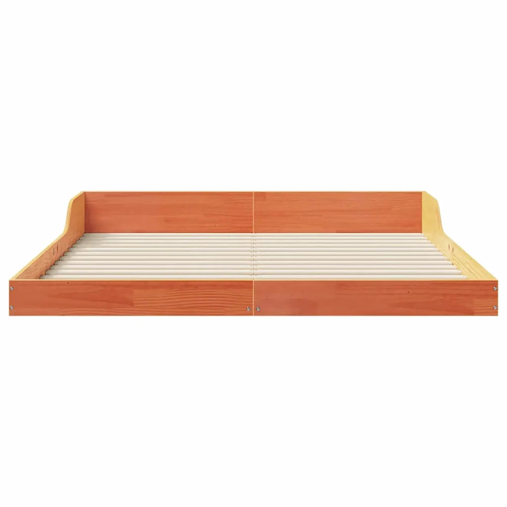 Struttura del letto Marrone cerato 150 x 200 cm Pino massello 873312