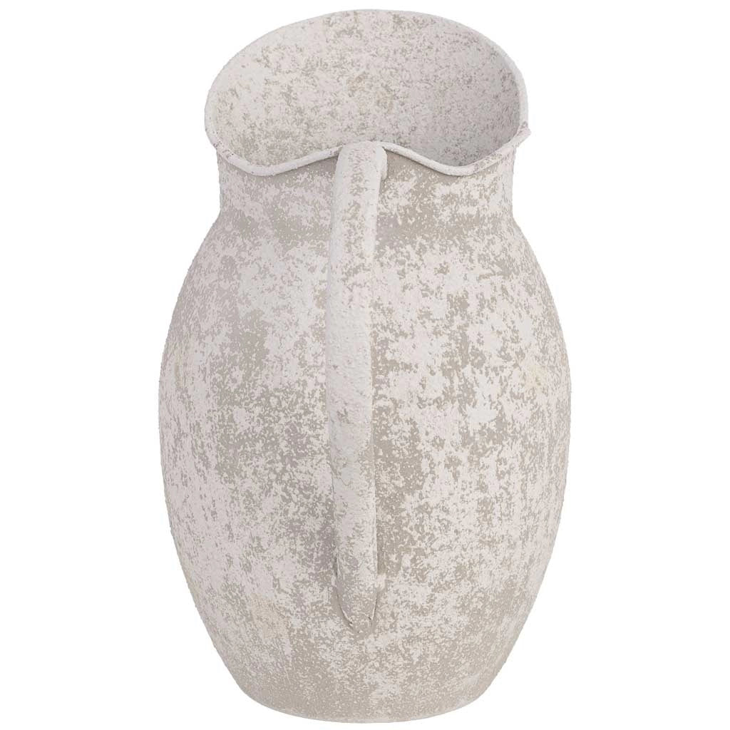 Vaso in metallo grigio 21,5x15,5x26,5h cm