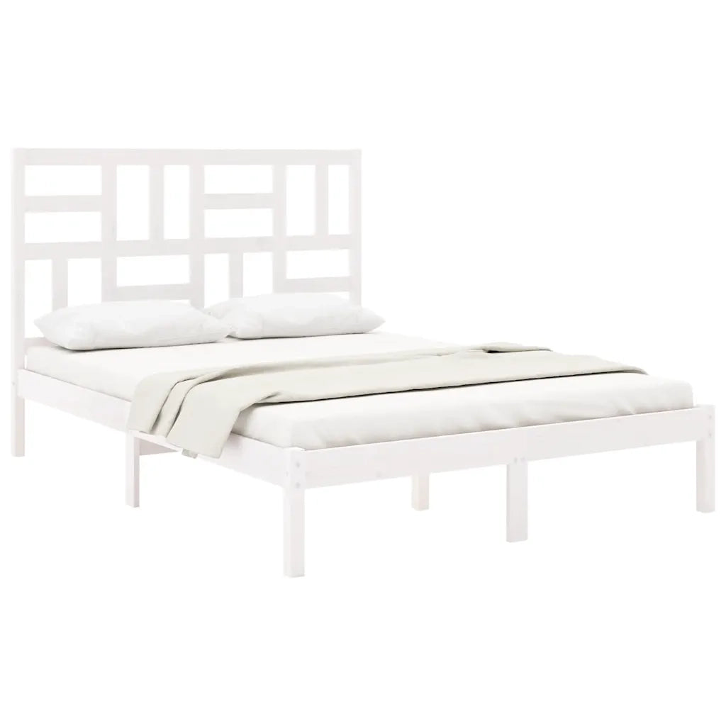 Giroletto Bianco in Legno Massello 140x200 cm