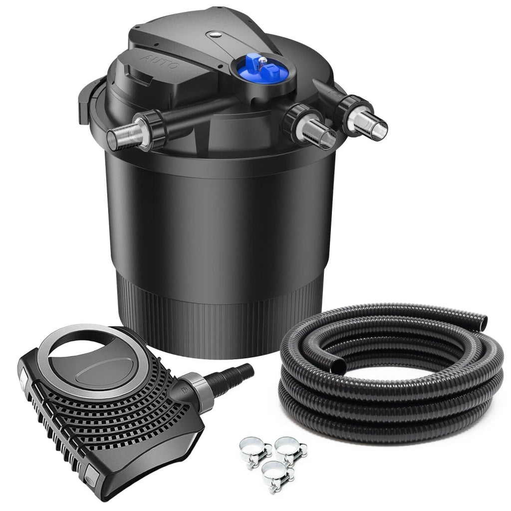 Kit di filtrazione set 40000 litri pompa UVC 36 watt tubo 6000 l/h 5 m 16_0001903