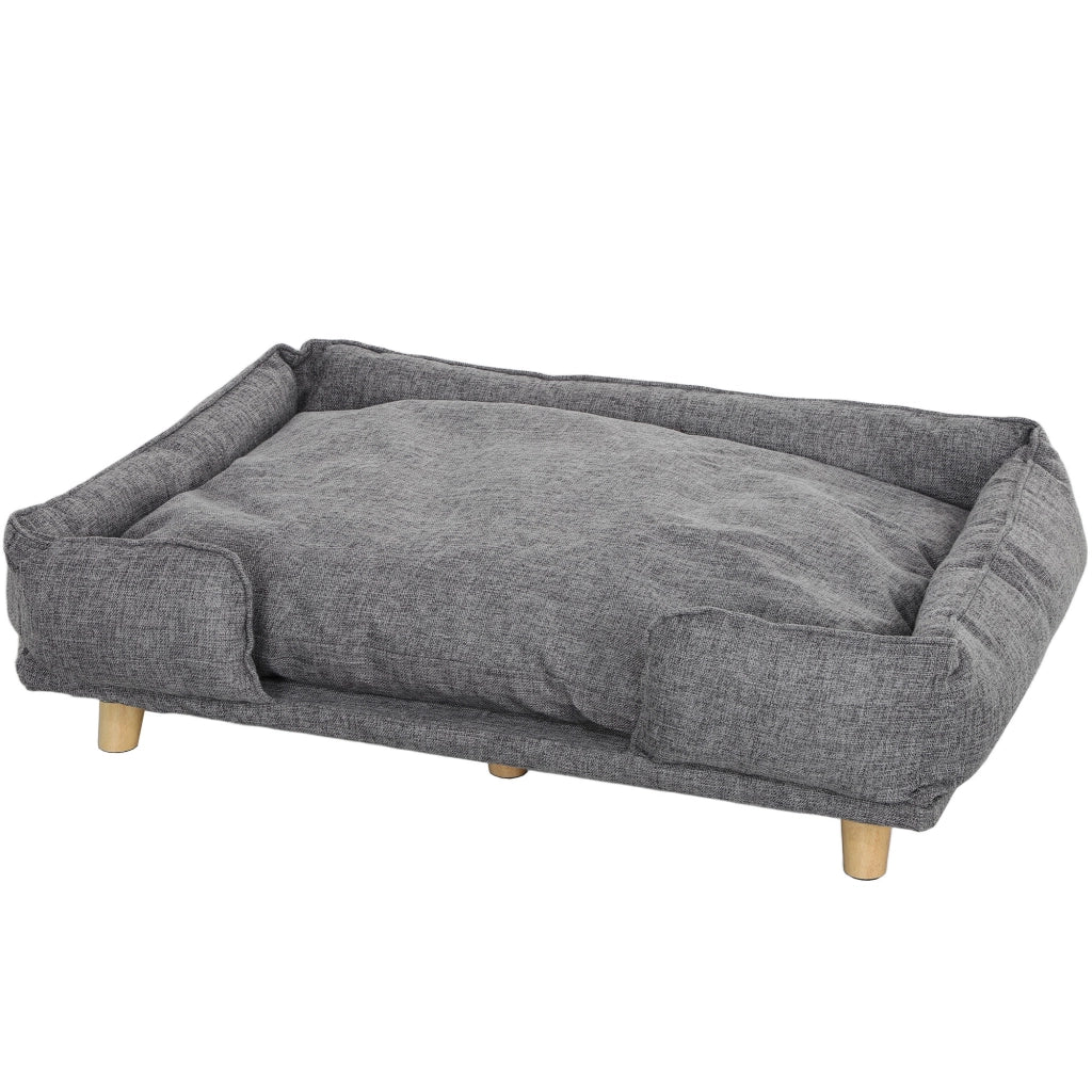 Letto per Cani ¨C Minimal ¨C Tessuto Naturale Grigio Scuro