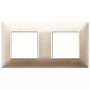 VIMAR PLANA - PLACCA 4M(2+2)INT71 CHAMPAGNE OPACO