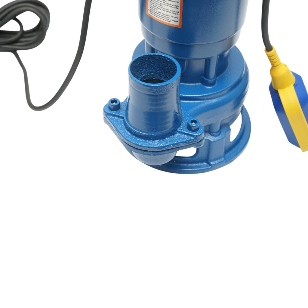 Pompa sommersa per acque sporche con galleggiante e trituratore 550W, 220V, portata 233 L/min, prevalenza 8 m, modello WQDS15-8-0.55F Breckner Germany