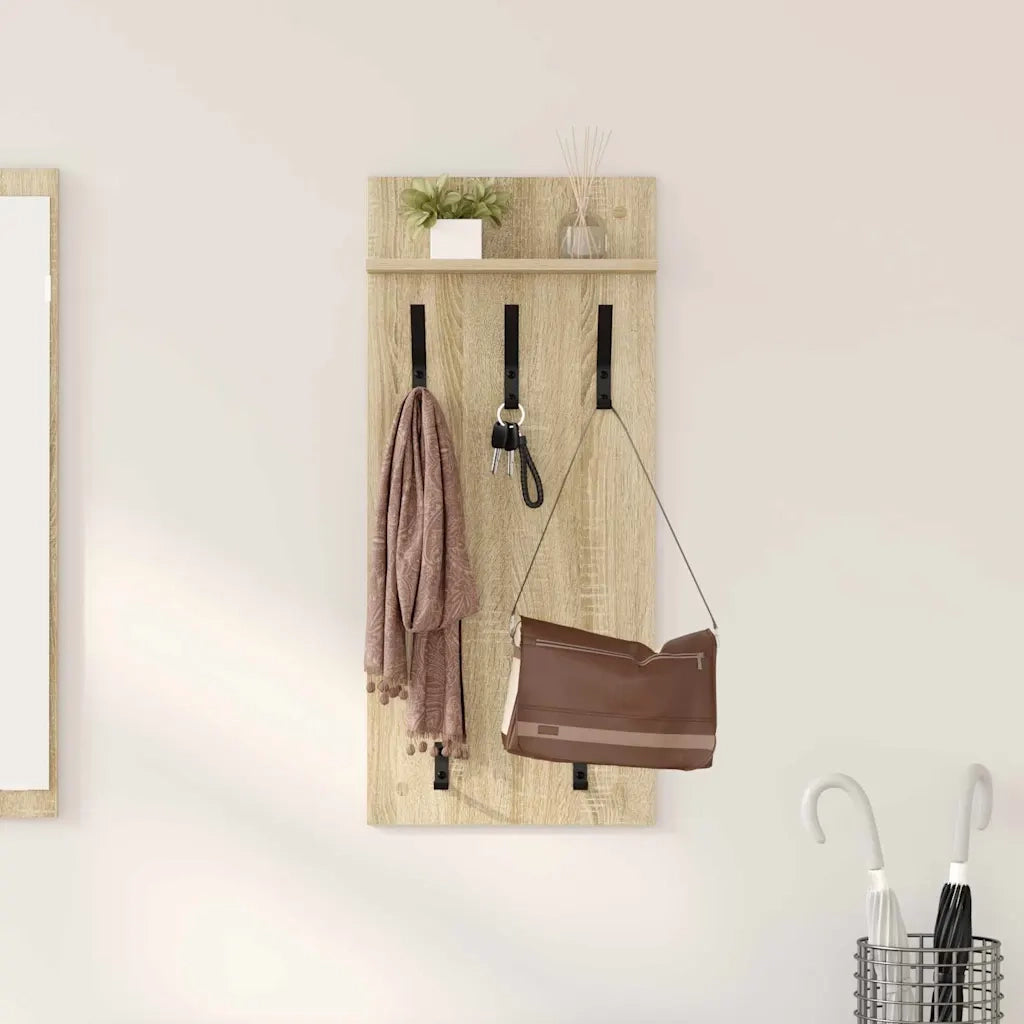 Appendiabiti a muro Rovere Sonoma 40 x 10 x 90 cm CFW2948276
