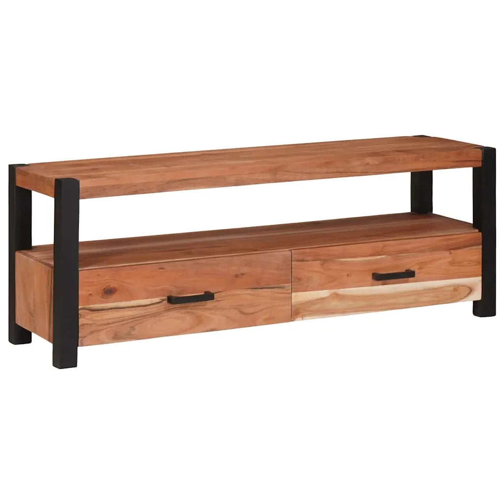 Mobile TV Marrone 110 x 30 x 40 cm legno massello di acacia 4104010