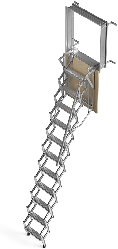 SCALA RETRATTILE A PARETE Cm 50X80 H300 A PANTOGRAFO SCARI WALL