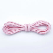 2 paia cordoncini in cotone di 60 cm - Cordoncini rotondi di 2,5 mm - Cordoncini robusti rotondi - Cordoncini duraturi - Cordoncini per stivali - Cordoncini in pelle impermeabili - Per scarpe e stivali eleganti