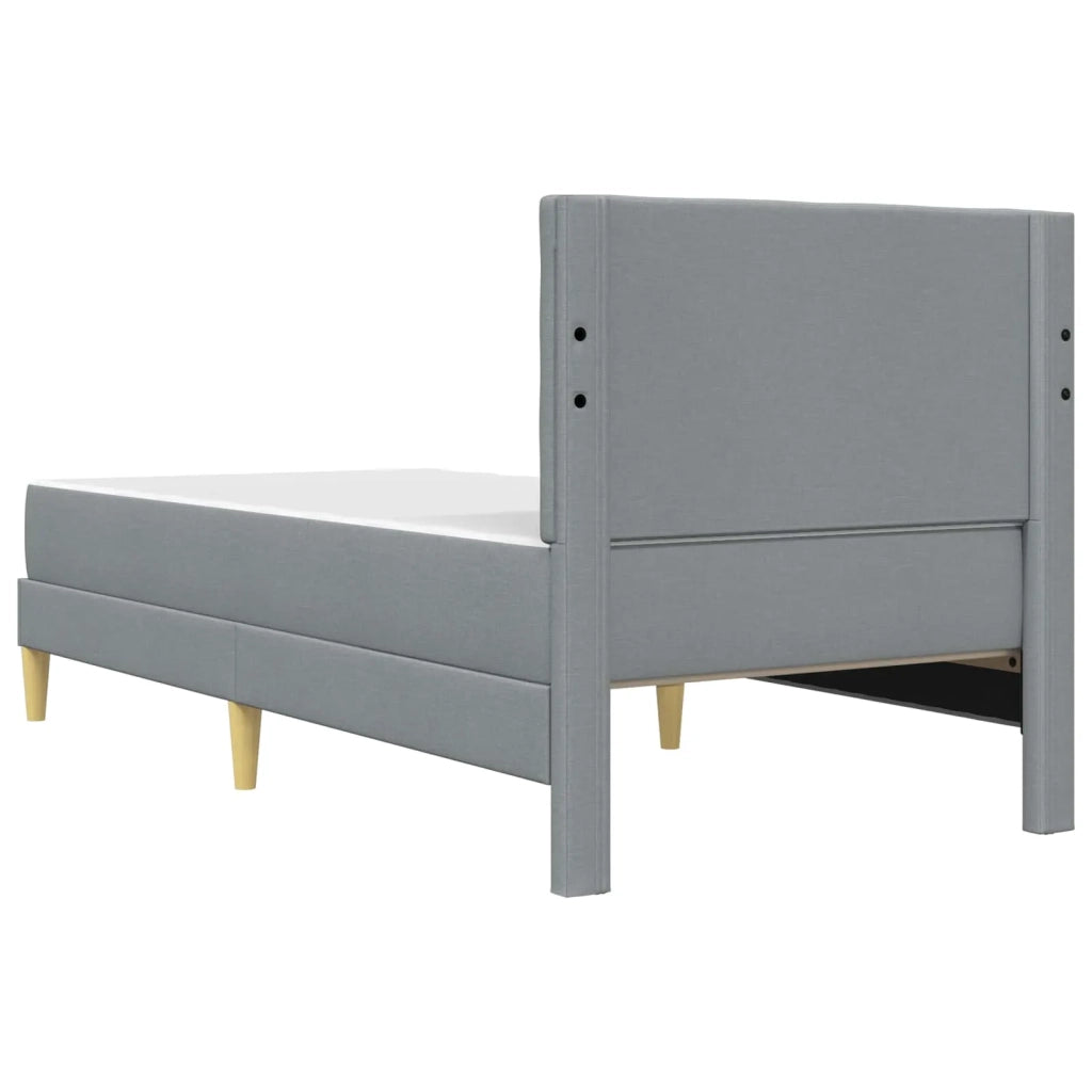 Struttura letto con materasso-Giroletto Grigio chiaro 90 x 200 cm Tessuto