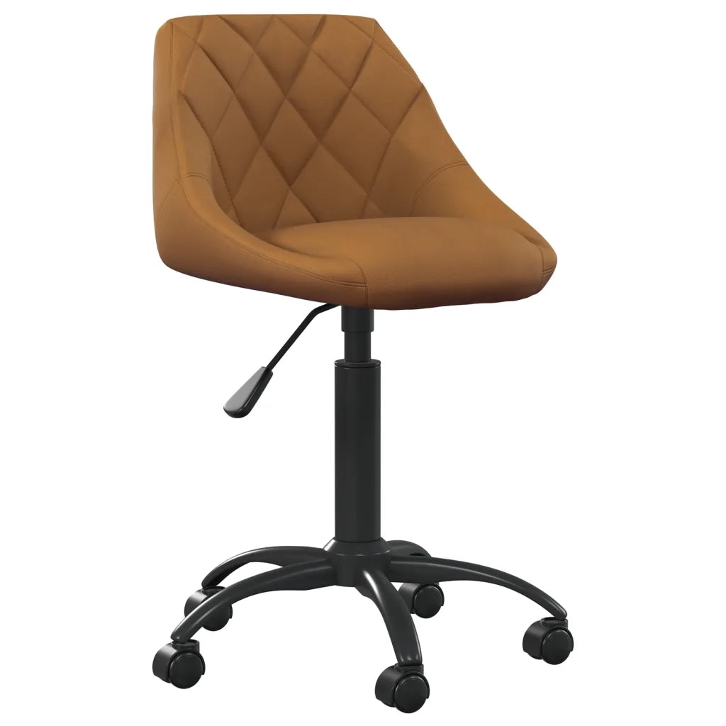 Sedia da Pranzo Marrone in Velluto 335358