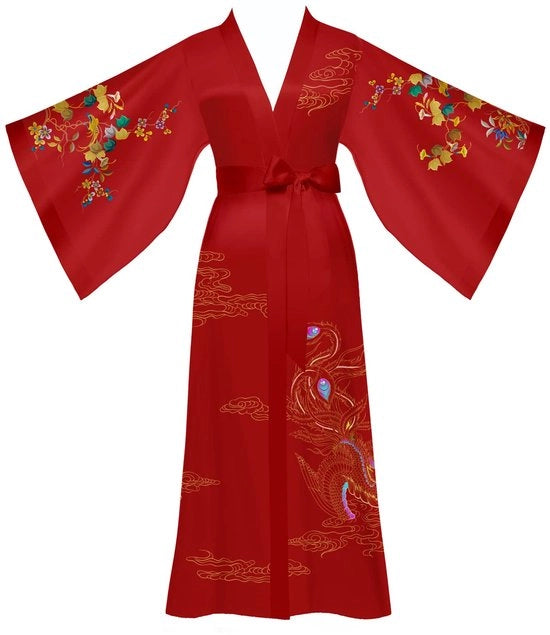 Kamisere da donna in seta luce lunga 

Modello: Phoenix
Codice prodotto: 
Dimensioni: 
Materiali: Seta
Colore: Rosso