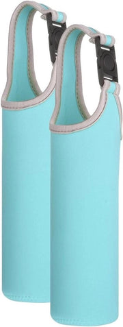 Scarpe da acqua Neopreen (2 pezzi), borsa isolante per bottiglie, blu chiaro, 40 ml.