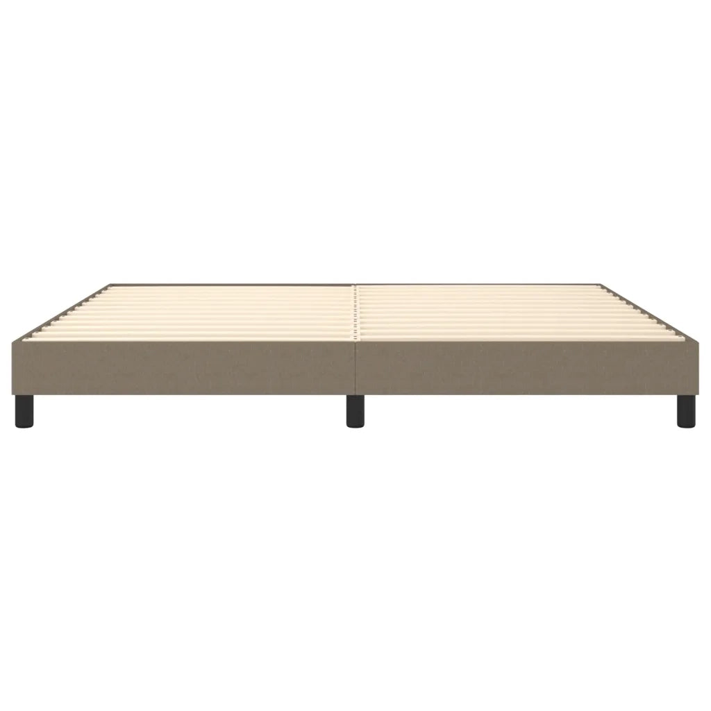 Struttura Letto a Rete a Molle Tortora 200x200 cm in Tessuto 3120544