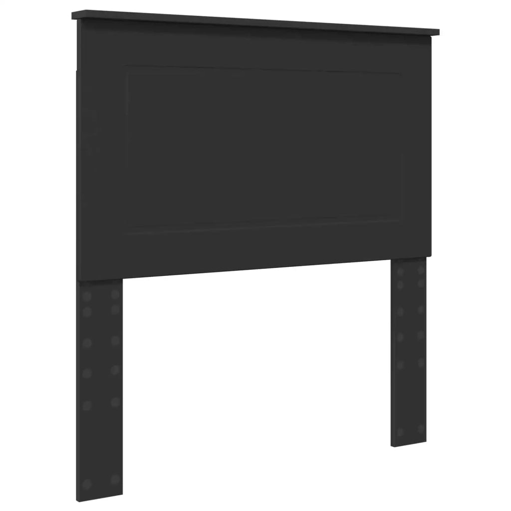 Struttura del letto con testiera Nero e Argento 75 x 190 cm
