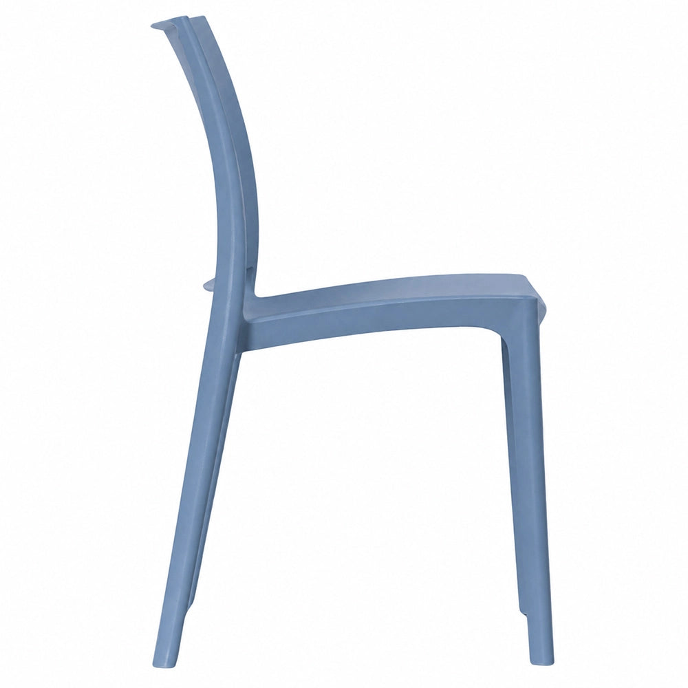 Sedia da sala da pranzo Altea in plastica colore Blu modello comfort
