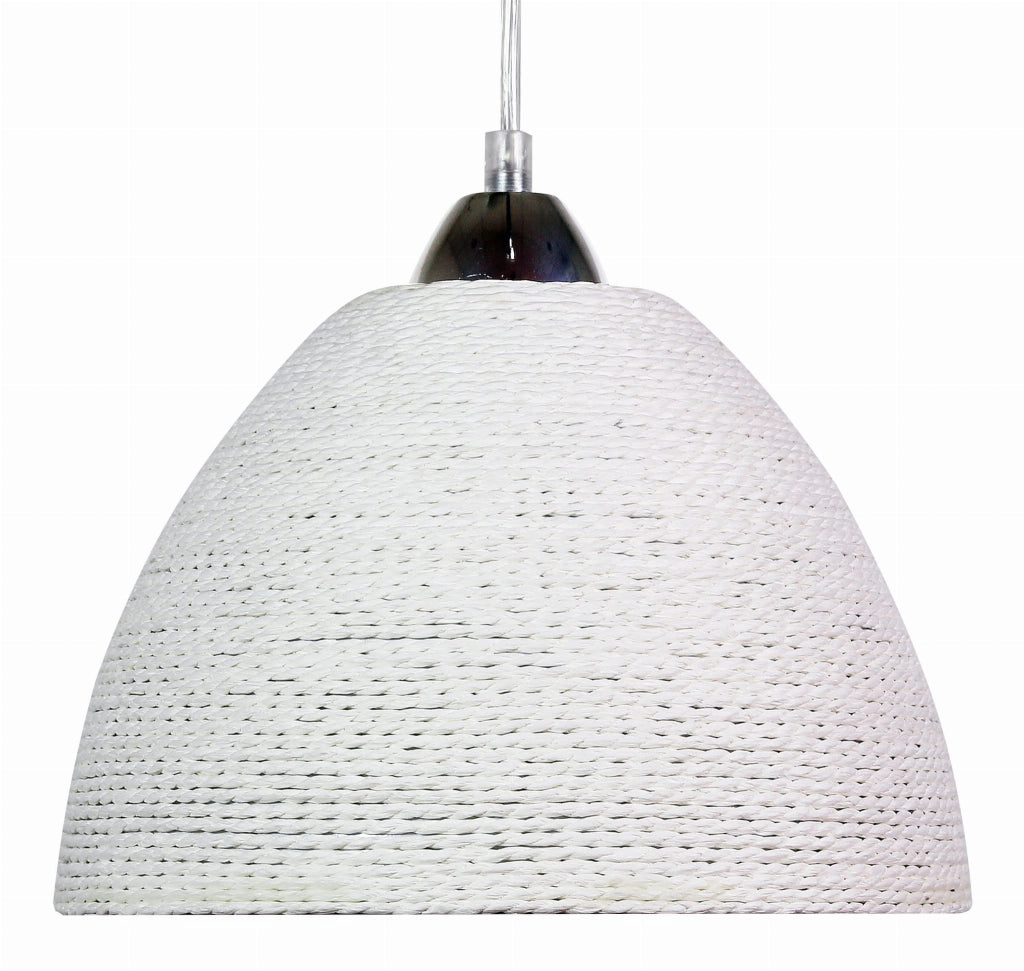 Lampada a sospensione Candellux Braid bianca E27 Ø23