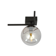 Plafoniera Emibig Imago 1 luce E14 nero grafite metallo