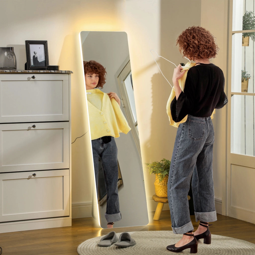 Specchio LED corpo intero ¨C zephmum ¨C nero 40x150 cm
