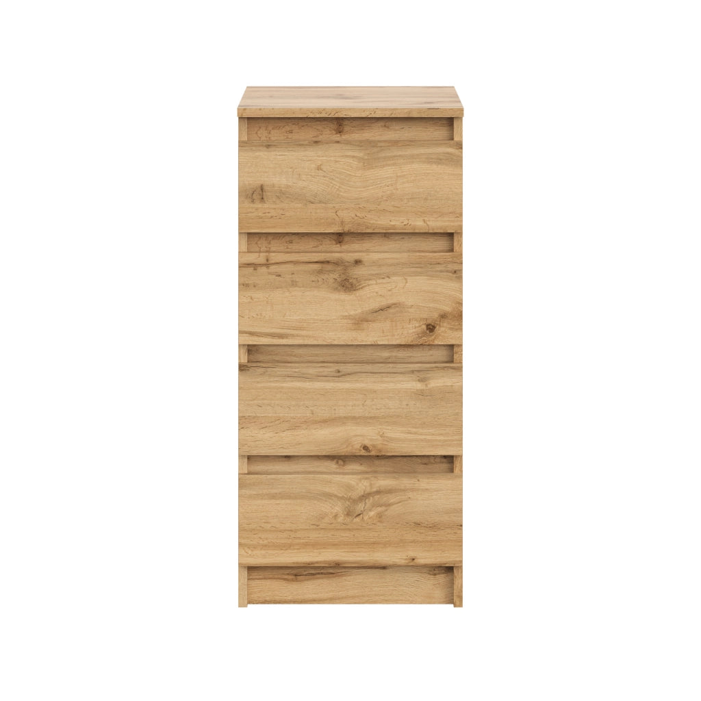 Commode SOLA - Quercia Wotan - 4 Cassetti - Larghezza 40 cm, Altezza 90 cm, Profondit? 43 cm