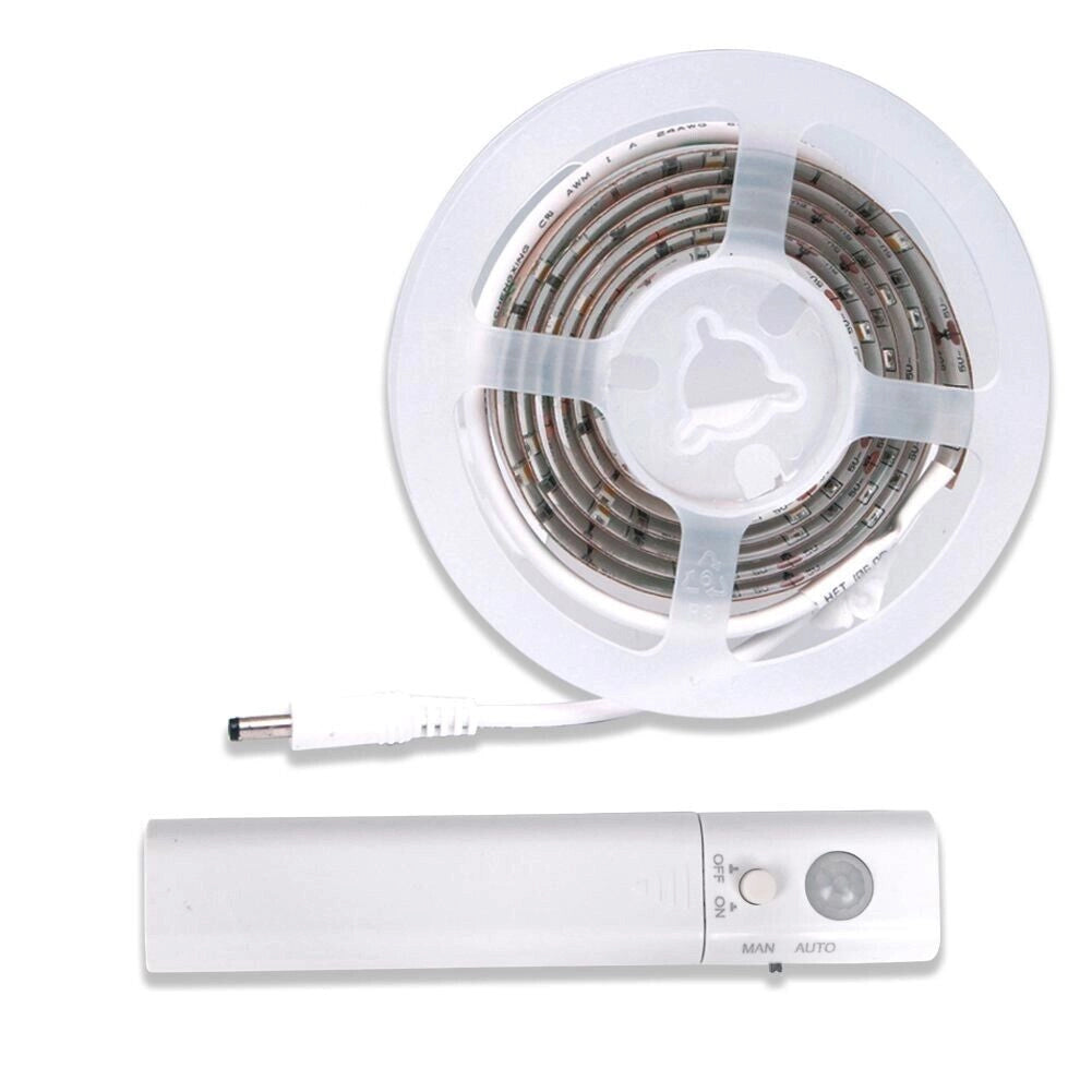 1 MT STRISCIA LED CON SENSORE DI MOVIMENTO LUCE BIANCA 6000K ARMADI LETTO