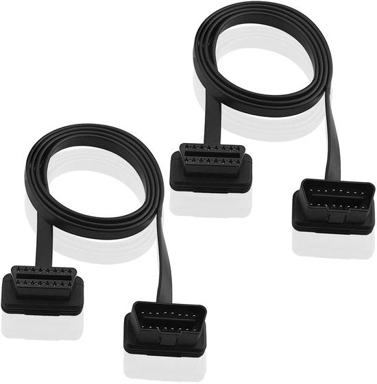 Cavo di estensione OBD-II a 16 pin - Estensore diagnostico - 100cm - Accessorio auto - Utile per la diagnosi - Adatto per veicoli - 16 Pin