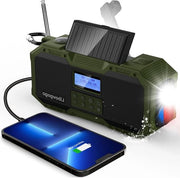Radio FM portatile con Bluetooth - Impermeabile e multifunzionale - 1 pezzo - Nero - Plastica