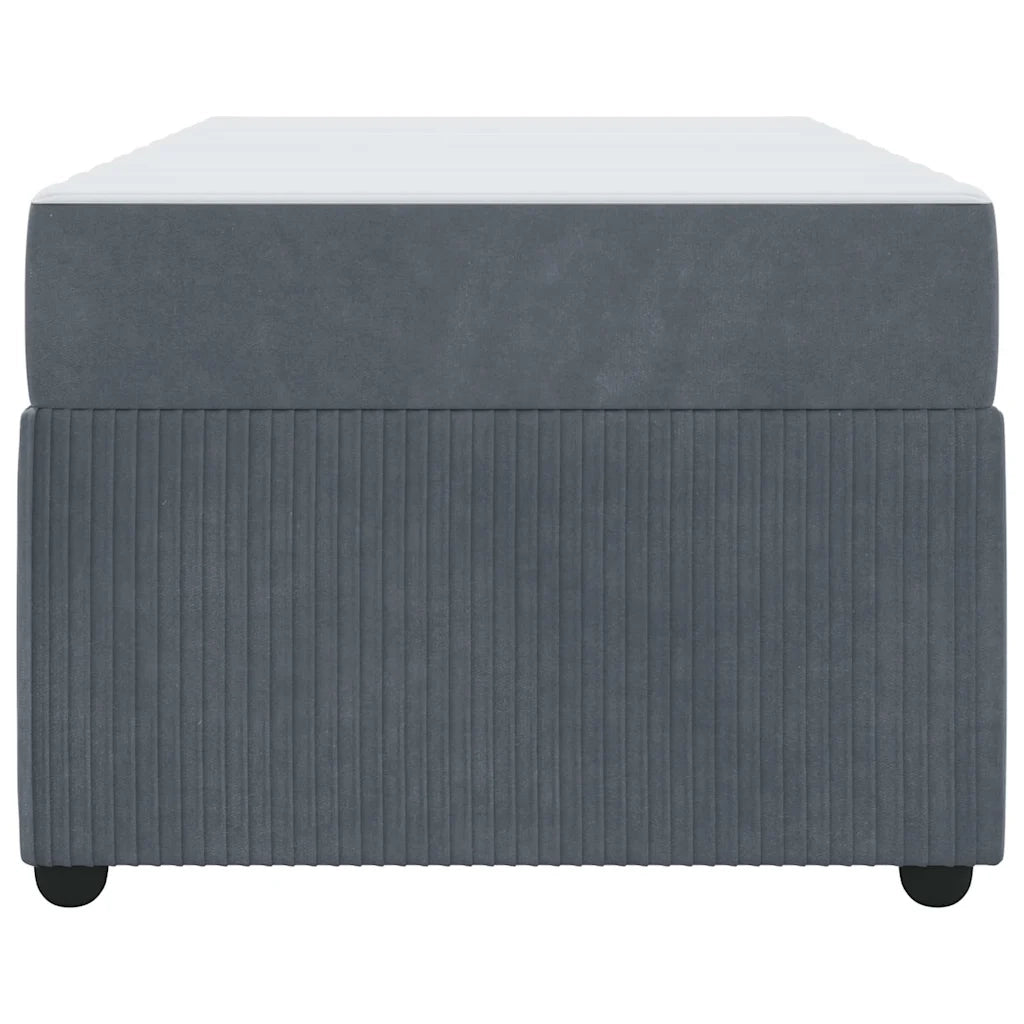 Struttura del letto-Giroletto Grigio scuro 90 x 200 cm Tessuto 873384