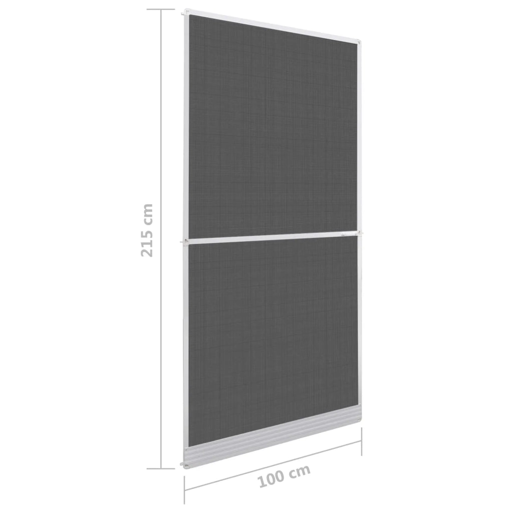 Schermo Insetti a Battente Bianco e Nero 100 x 215 cm 42047047
