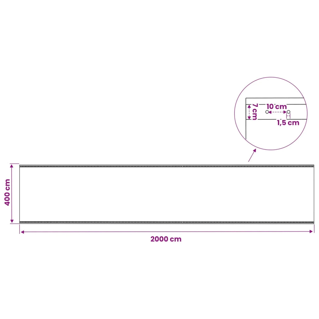 Telo con Occhielli 2 pz Verde 4 x 20 m 260 gsm PE 3429771