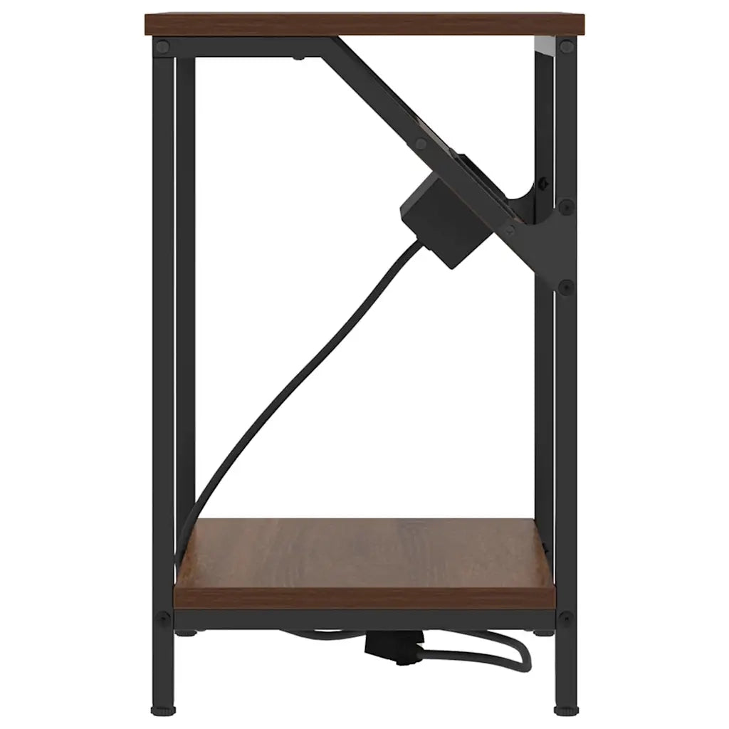 Armadio da Notte Rovere Marrone 38 x 30 x 48 cm 859588