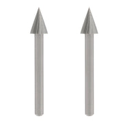 Frese per Incisione Dremel ad Alta Velocità Sferiche Cilindriche Triangolari Formato: Fresa triangolare Ø 6,4 mm - 125