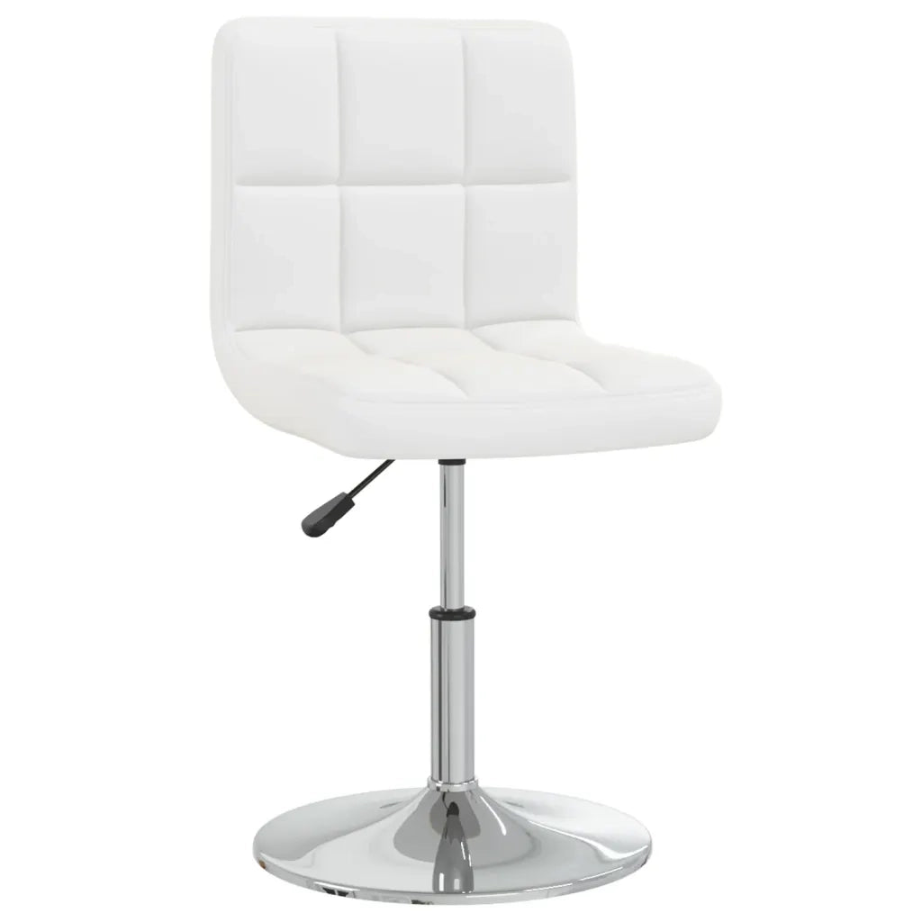 Sedie da Pranzo 6 pz Bianche in Similpelle 3087428