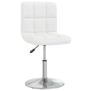 Sedie da Pranzo 6 pz Bianche in Similpelle 3087428