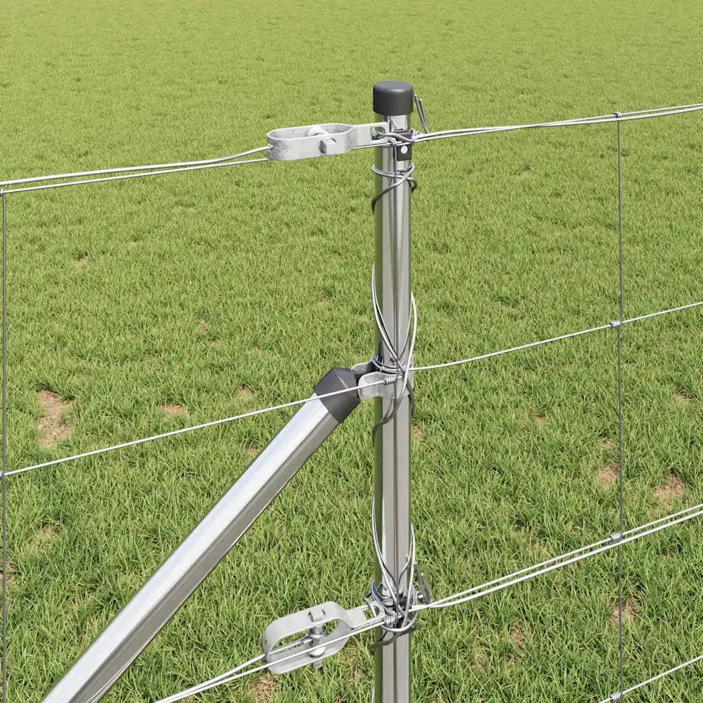 Palo della recinzione Zincato 25 x 0,8 m Acciaio
