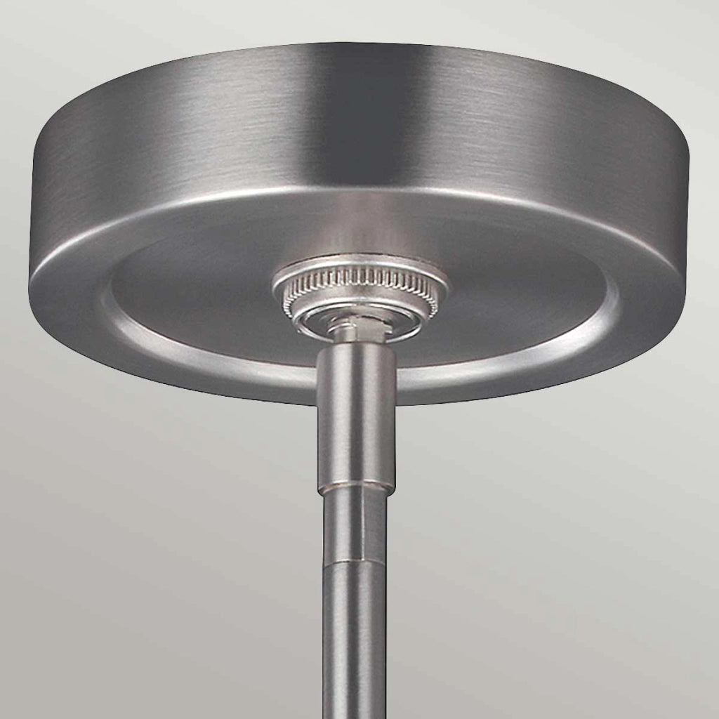Sospensione Feiss Oberlin sfera nichel satinato LED