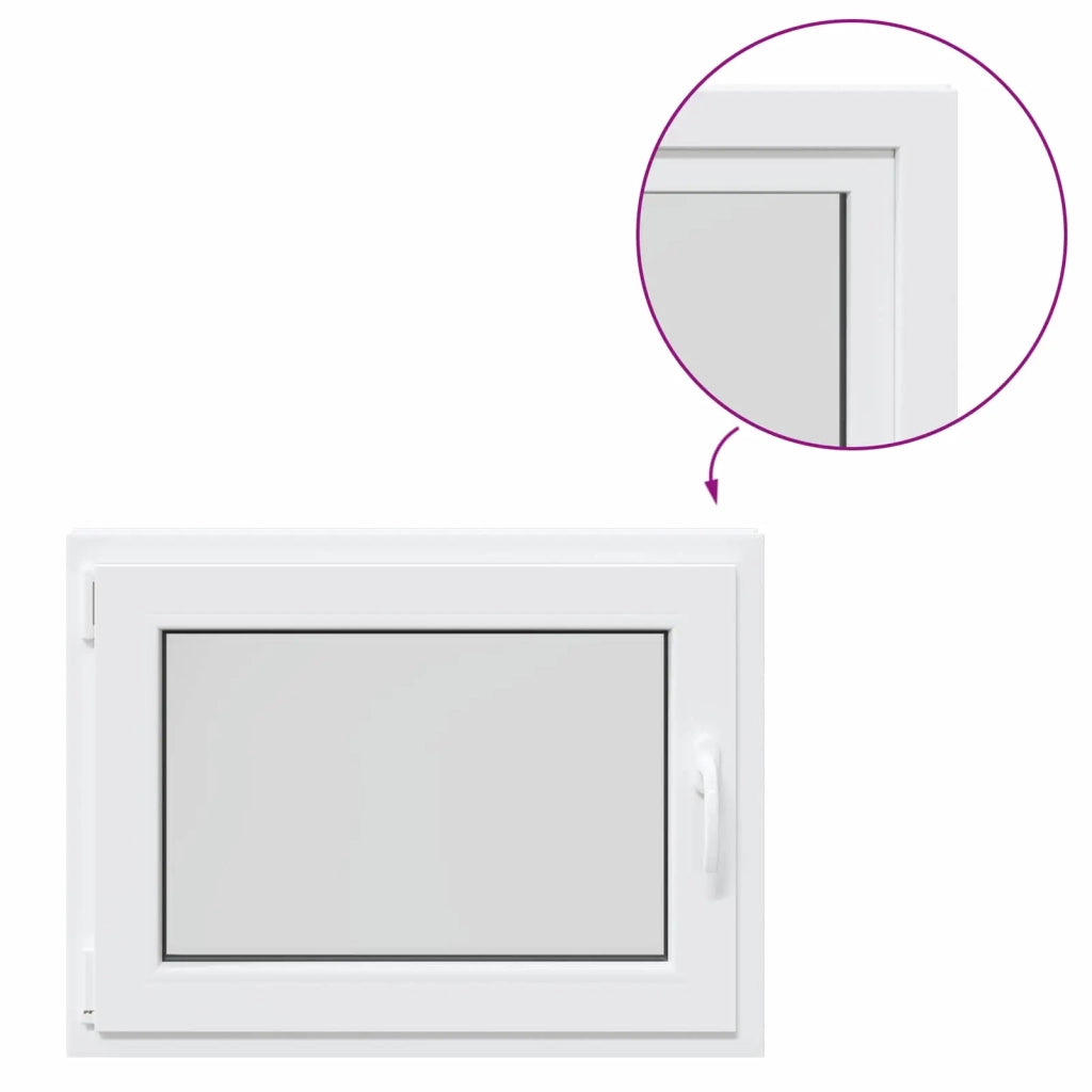 Finestra per Soffitta RISOR 80 x 70 cm PVC e Vetro Bianco CFW7866218