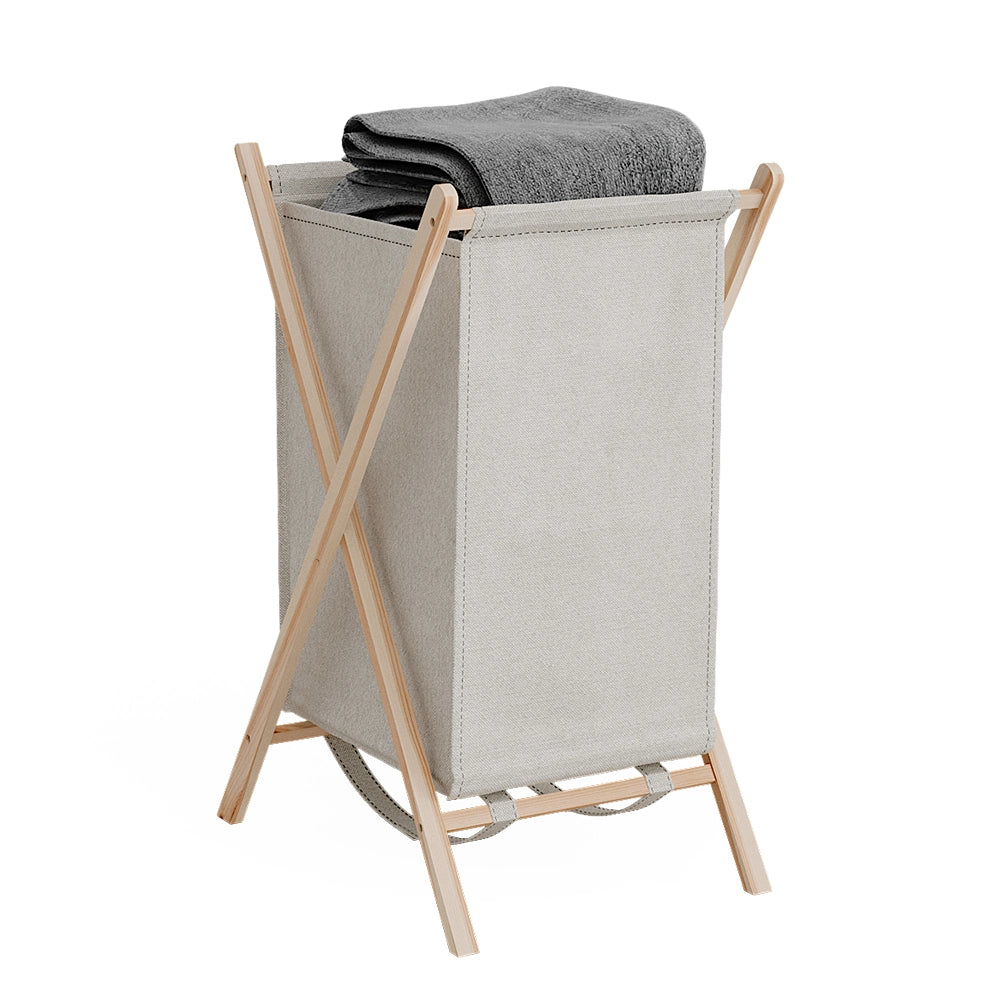Vicco Cesto per la biancheria Beige 40 x 64 cm