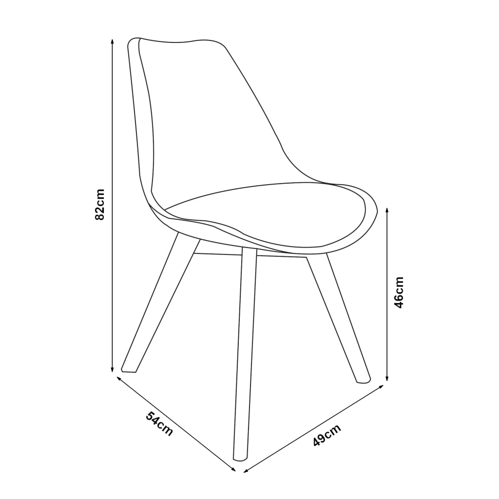 Set Fläten di 2 Sedie da Sala con Seduta Imbottita Rivestimento in Similpelle Turchese [en.casa]